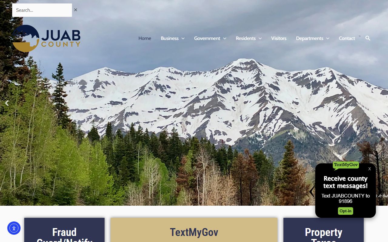 Juab County official website for warrant records and sheriff services