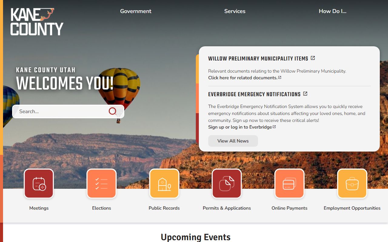 Kane County official website for warrant records and sheriff services